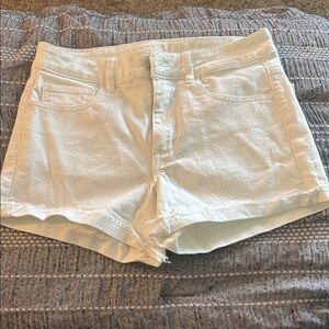 American Eagle White Denim Shorts